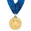 2" Custom BL Award Medal With Millennium Neck Ribbon