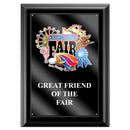 5" x 7" Custom Full Color Black Plaque With Acrylic Overlay