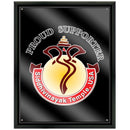 12" x 15" Custom Full Color Black Plaque With Acrylic Overlay