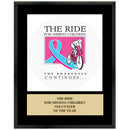 12" x 15" Custom Full Color Black Plaque With Engraved Plate