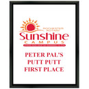 12" x 15" Custom Black Plaque With Full Color Imprint