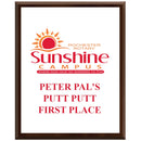 12" x 15" Custom Cherry Plaque With Full Color Imprint