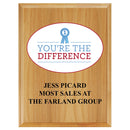 8" x 10"  Full Color Award Plaque - Red Alder