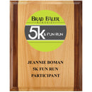 8" x 10"  Full Color Award Plaque - Red Alder & Walnut