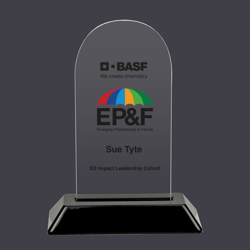 6-1/4" Custom Full Color Arch Acrylic Award