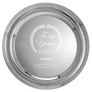 10" Silver Plate Plain Edge Tray