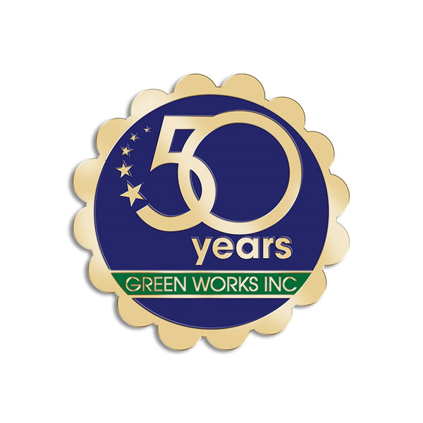 1" Custom Semi-Cloisonne Lapel Pin