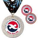 2-3/4” Custom GGM Award Medal With Millennium Neck Ribbon