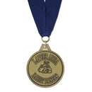 2" HG Custom Award Medal With Grosgrain Neck Ribbon