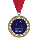 2-3/4" Custom RS14 Award Medal With Grosgrain Neck Ribbon