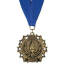 2-1/4" Stock TS Award Medal with Grosgrain Neck Ribbon