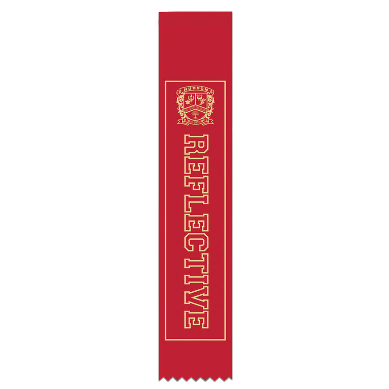 2" x 10" Custom Multicolor Hemmed Top Award Ribbon