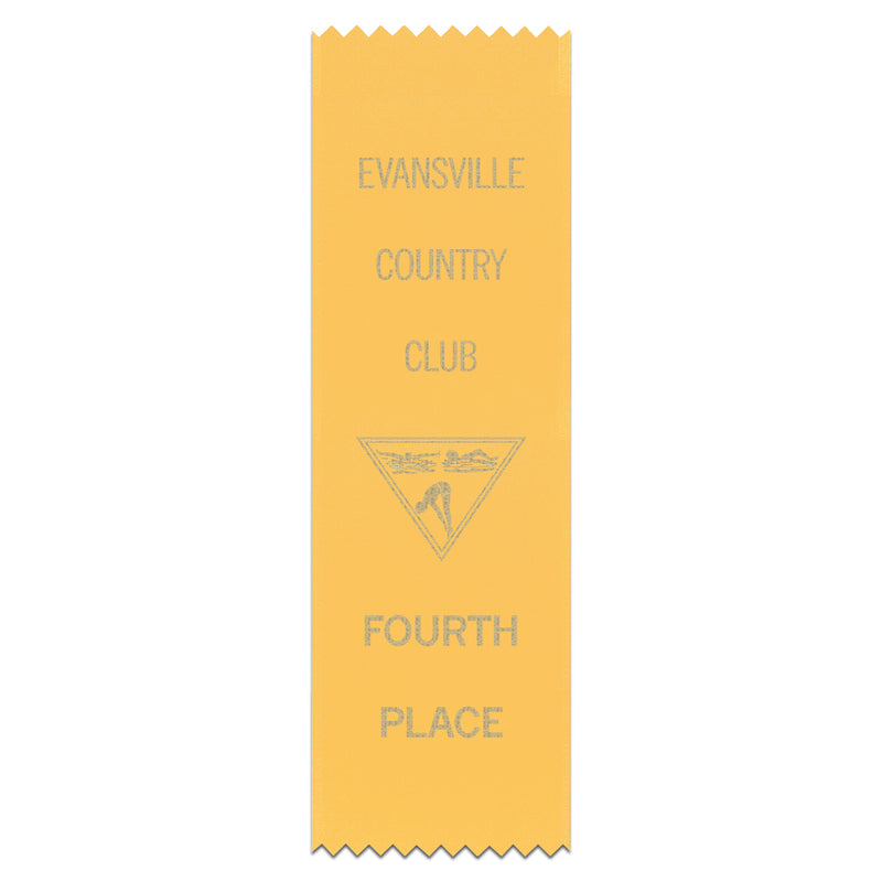 2-1/2" x 8" Custom Pinked Top Award Ribbon