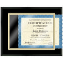 15" x 12" Custom Black Certificate Plaque
