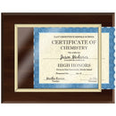 15" x 12" Custom Cherry Certificate Plaque