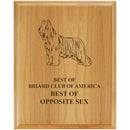 8" x 10" Custom Red Alder Engraved Plaque