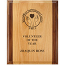 8" x 10" Custom Red Alder & Walnut Engraved Plaque