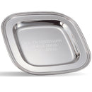 8" Silver Square Award Tray
