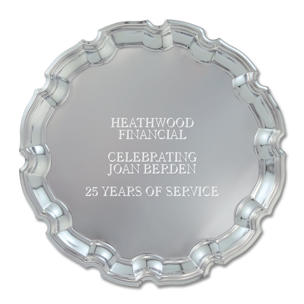 12" Chippendale Award Tray