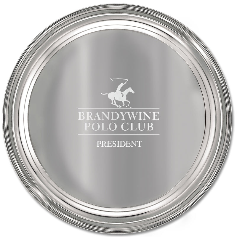 11" Classic Plain Edge Round Award Tray