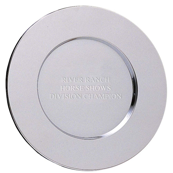 12" Round Charger Award Tray