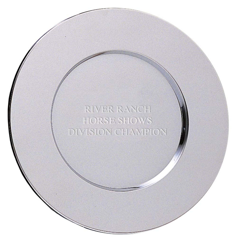 12" Round Charger Award Tray
