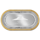 11-1/4" x 6-1/4" Oval Award Tray With Gold Border