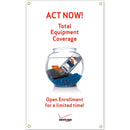 5'h x 3'w Custom Vinyl Banner - Vertical