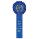 LUXURY 1 Rosette Award Ribbon, 4-1/2" Top