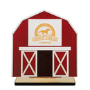 5" Barn Shape Birchwood Award Trophy With Birchwood Base