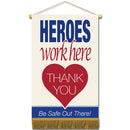 18-1/2"h x 11-1/2"w Cloth Mini Banners With Fringe