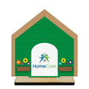 5" Dog House Shape Birchwood Award Trophy With Birchwood Base