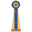 Eastwood 3 Rosette Award Ribbon, 8" Top
