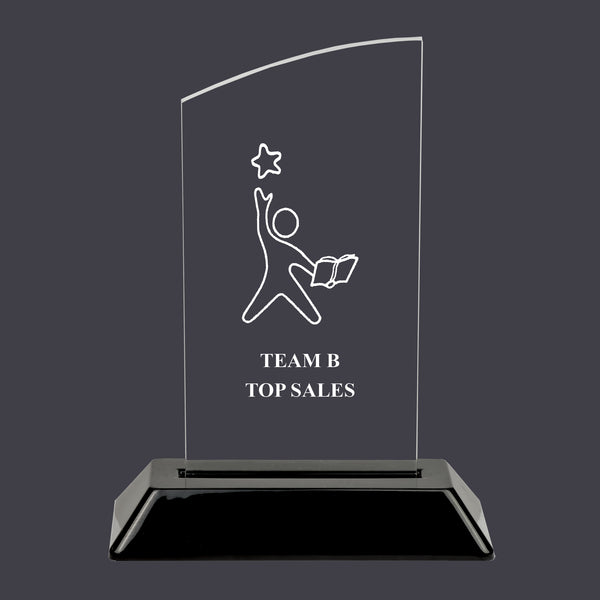 6-1/4" Custom Engraved Swatch Acrylic Award