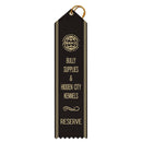 2" x 8" Custom Point Top Award Ribbon With Border