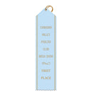 2-1/2" x 10" Custom Point Top Award Ribbon With Border