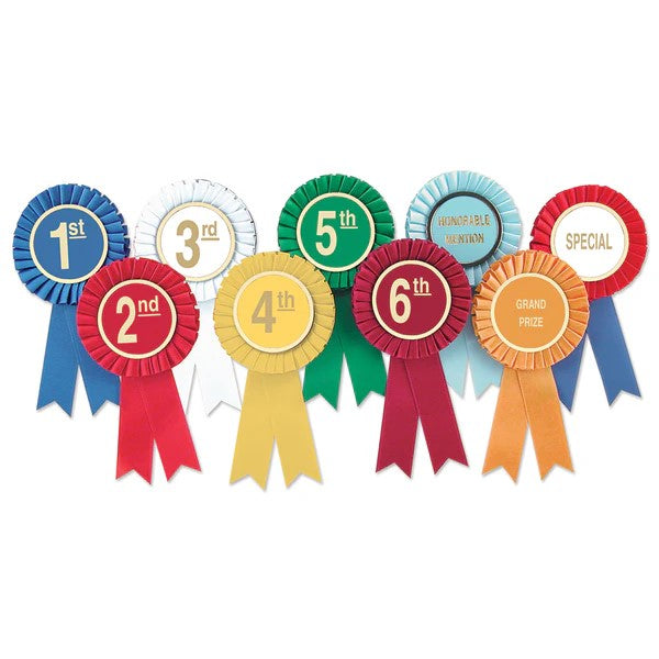 Stock Place Rosette Award Ribbon