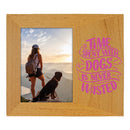 5" X 7" Red Alder Picture Frame Full Color