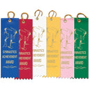 1-5/8" x 6" Stock Square Top Gymnastics Achievement Award Ribbon