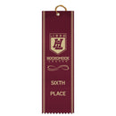 2-1/2" x 8" Custom Square Top Award Ribbon With Border