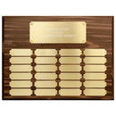 16" x 12" Walnut Finish Perpetual Plaque