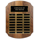 11" x 15" Custom Walnut Perpetual Plaque