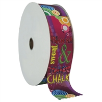 2" Wide Multicolor "Sweat & Chalk" Stock Ribbon Rolls - 100 yds.