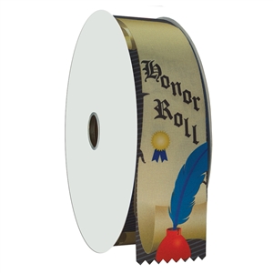 2" Wide Multicolor "Honor Roll" Stock Ribbon Rolls - 100 yds.