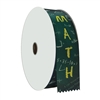2" Wide Multicolor "Math" Stock Ribbon Rolls - 100 yds.