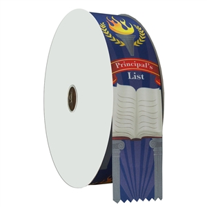 2" Wide Multicolor "Principal's List" Stock Ribbon Rolls - 100 yds.