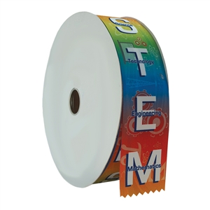 2" Wide Multicolor "STEM" Stock Ribbon Rolls - 100 yds.