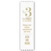 1-5/8" x 6" Hot Stamped Pinked Top and Bottom Ribbons