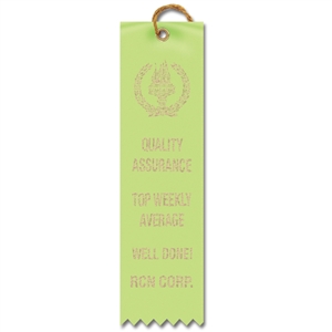 1-5/8" x 6" Hot Stamped Square Top Ribbons