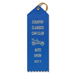 1-5/8" x 6" Hot Stamped Point Top Ribbons